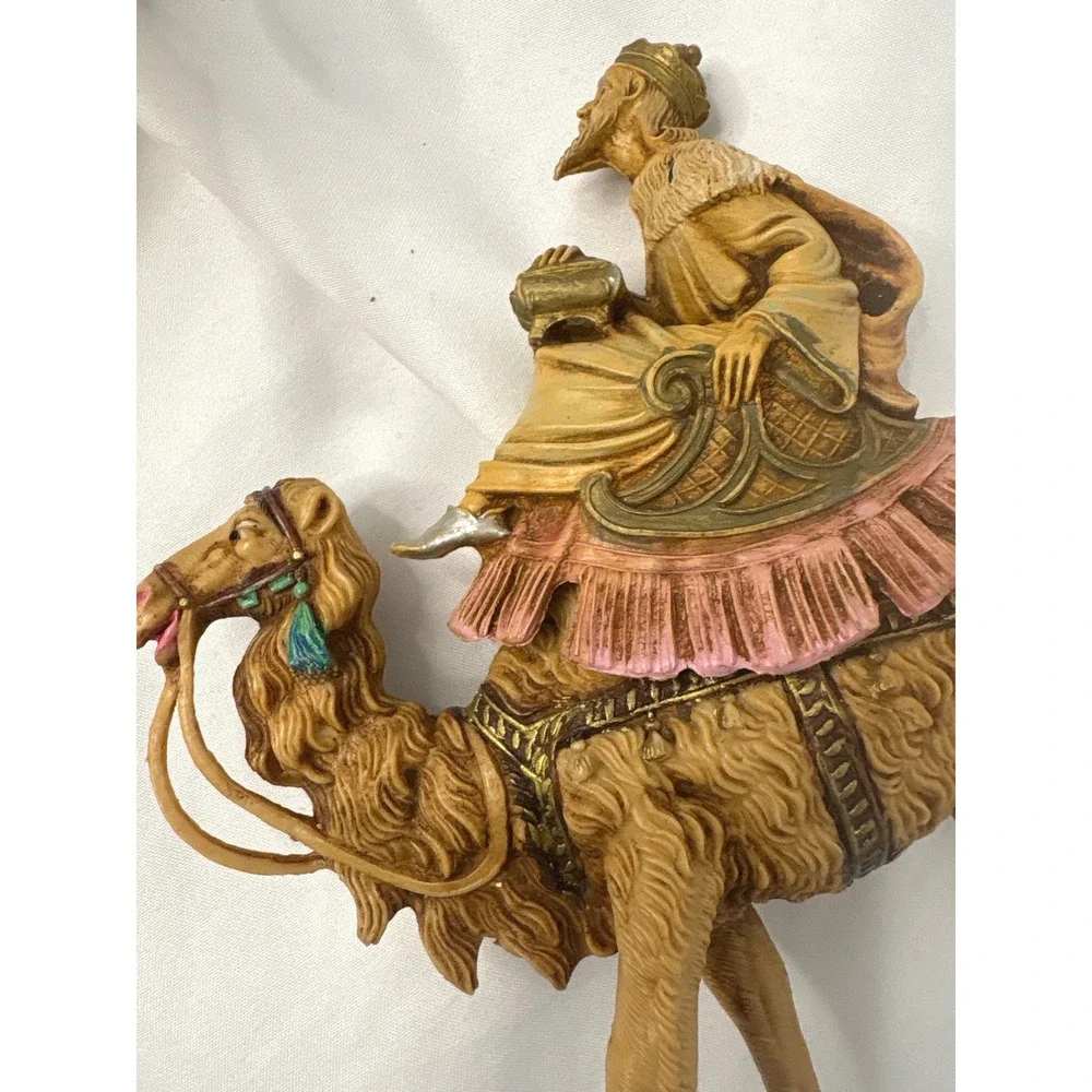 VTG Fontanini Three Wise Men on Camels Nativity Figurine Set 3pc Resin